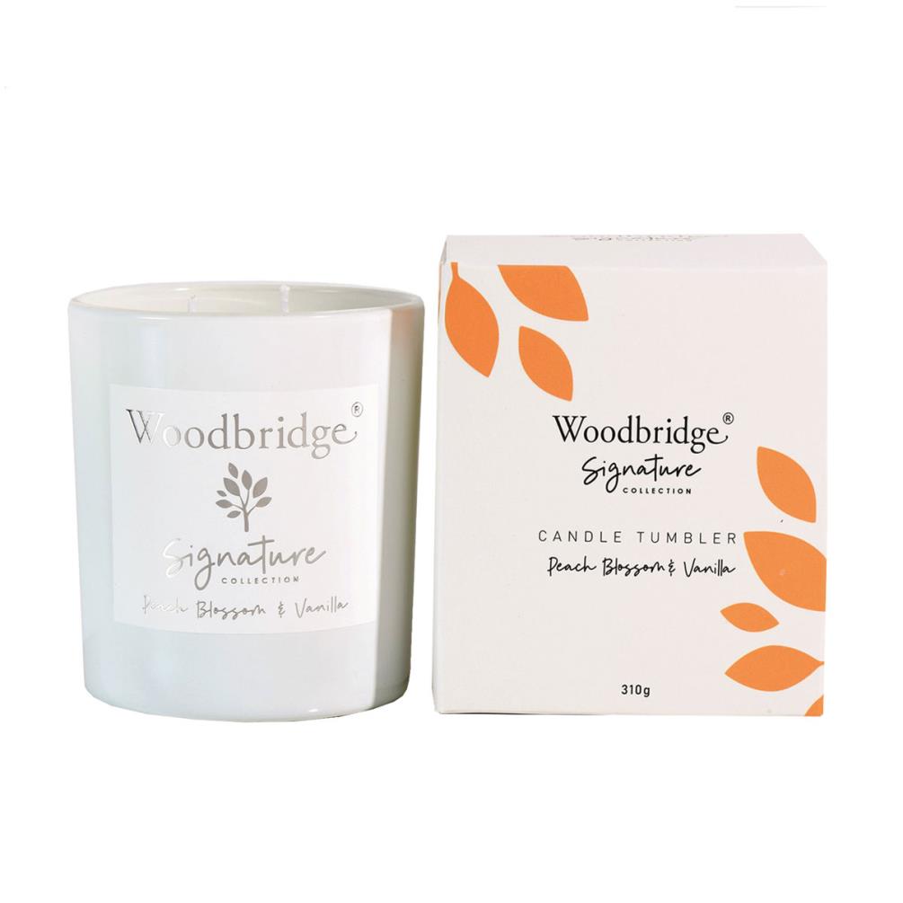 Woodbridge Peach Blossom & Vanilla 2 Wick Boxed Tumbler Candle £11.69